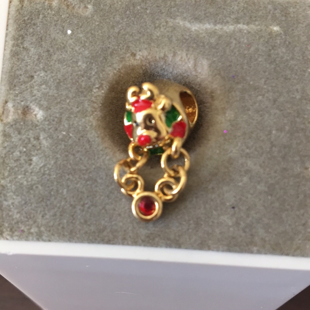 Cute Christmas deer charm for bracelet